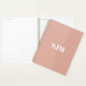Minimalistische moderne staubige Monogramm-Initial Planer (Anzeige)