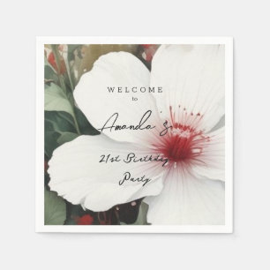 Minimalistische moderne süße Geburtstagsfeier Serviette