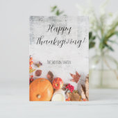 Minimalistische, moderne Thanksgiving-Card Dankeskarte (Stehend Vorderseite)