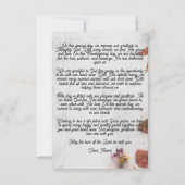 Minimalistische, moderne Thanksgiving-Card Dankeskarte (Rückseite)