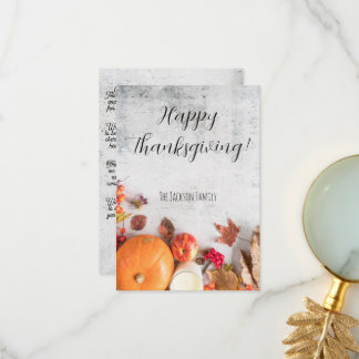 Minimalistische, moderne Thanksgiving-Card Dankeskarte