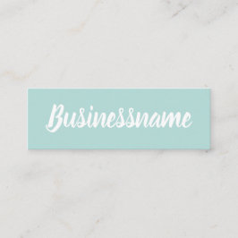 Minimalistische, moderne, trendige Blue-Treuekarte Mini Visitenkarte