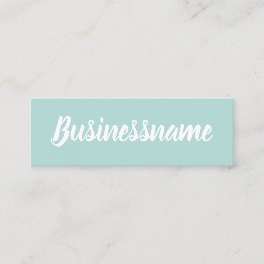 Minimalistische, moderne, trendige Blue-Treuekarte Mini Visitenkarte (Vorderseite)