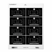 Minimalistische moderne Typografie mit schwarzem L (Vorne)