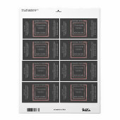 Minimalistische moderne Typografie-Rose (Vorne)