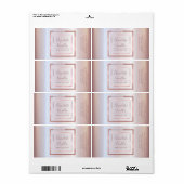 Minimalistische moderne Typografie Rose (Vorne)