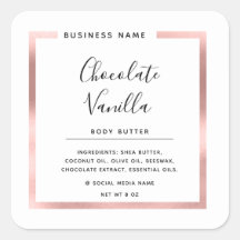 Minimalistische moderne Typografie weiße Roségold-