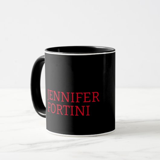 Minimalistische Moderne, um den Namen schwarz rot Tasse (Vorderseite Links)
