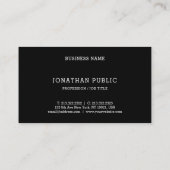 Minimalistische, moderne und einfache Vorlage Visitenkarte (Rückseite)