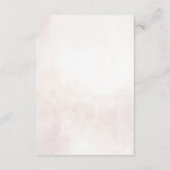 Minimalistische, moderne und elegante Hochzeitsdet Begleitkarte (Rückseite)