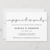 Minimalistische, moderne und handgeschriebene Gesp Einladung (Vorderseite)