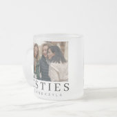 Minimalistische, moderne und schicke Freunde Mattglastasse (Vorderseite Links)