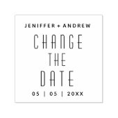 Minimalistische moderne Veränderung der Datumskaut Permastempel (Design)