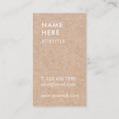 Minimalistische moderne vertikale Geschäfts-Karte Visitenkarte (Rückseite)