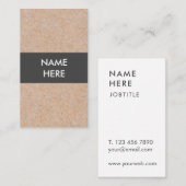 Minimalistische moderne vertikale Geschäfts-Karte Visitenkarte (Vorne/Hinten)