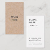 Minimalistische moderne vertikale Geschäfts-Karte Visitenkarte (Vorne/Hinten)