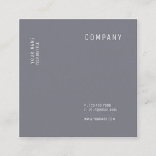 Minimalistische moderne vielseitige quadratische quadratische visitenkarte