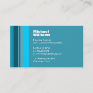 Minimalistische moderne visitenkarte