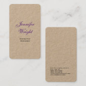 Minimalistische, moderne visitenkarte (Vorne/Hinten)