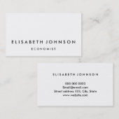 Minimalistische moderne visitenkarte (Vorne/Hinten)