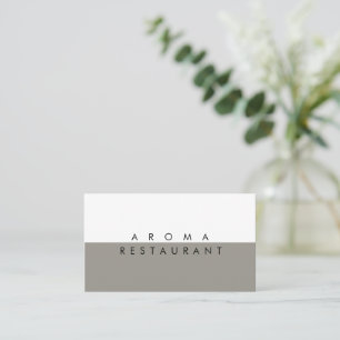 Minimalistische, moderne Visitenkarte - 2 Farben