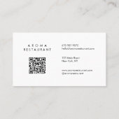 Minimalistische, moderne Visitenkarte - 2 Farben (Rückseite)