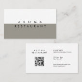 Minimalistische, moderne Visitenkarte - 2 Farben (Vorne/Hinten)