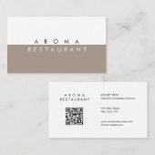 Minimalistische moderne Visitenkarte gegerbt (Vorne/Hinten)