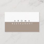 Minimalistische moderne Visitenkarte gegerbt (Vorderseite)