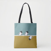Minimalistische moderne Vogelschutztasche Tasche (Vorderseite)