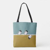 Minimalistische moderne Vogelschutztasche Tasche (Rückseite)