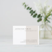 Minimalistische moderne Vorlage Einfach Beruflich Visitenkarte (Stehend Vorderseite)