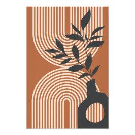 Minimalistische moderne Wandkunst im boho-Stil Fotodruck