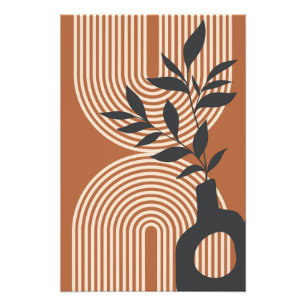 Minimalistische moderne Wandkunst im boho-Stil Fotodruck