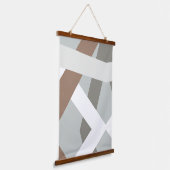 Minimalistische Moderne Wandteppich Mit Holzrahmen (Gewinkelt)