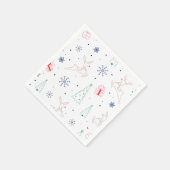 Minimalistische, moderne Weihnachtsfarben Serviette (Ecke)