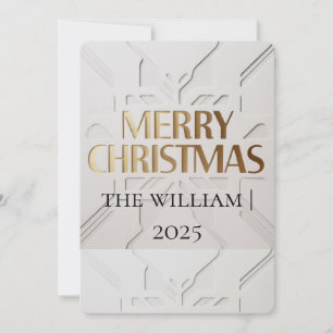 Minimalistische moderne Weihnachtskarte Feiertagskarte