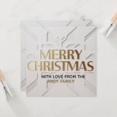 Minimalistische moderne Weihnachtskarte Karte (Vorderseite/Rückseite Beispiel)