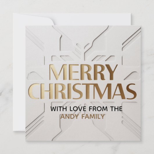 Minimalistische moderne Weihnachtskarte Karte (Vorderseite)
