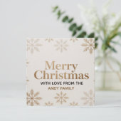 Minimalistische moderne Weihnachtskarte Karte (Stehend Vorderseite)