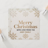 Minimalistische moderne Weihnachtskarte Karte (Vorderseite/Rückseite Beispiel)