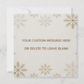 Minimalistische moderne Weihnachtskarte Karte (Rückseite)
