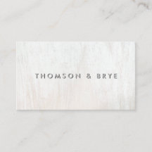 Minimalistische, moderne White Wood Business Card