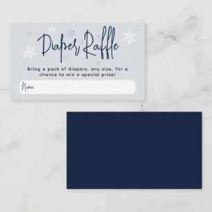 Minimalistische, moderne Winter Baby Boy Dusche Begleitkarte