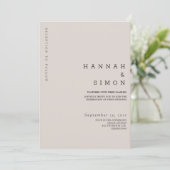 Minimalistische, moderne Winterhochzeit (Stehend Vorderseite)