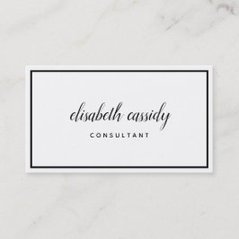 Minimalistische moderne zweiseitige Visitenkarte