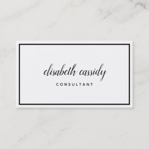 Minimalistische moderne zweiseitige Visitenkarte