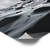 Minimalistische Mondlandschaft Poster (Ecke)