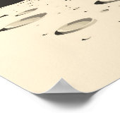 Minimalistische Mondlandschaft Poster (Ecke)