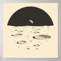 Minimalistische Mondlandschaft